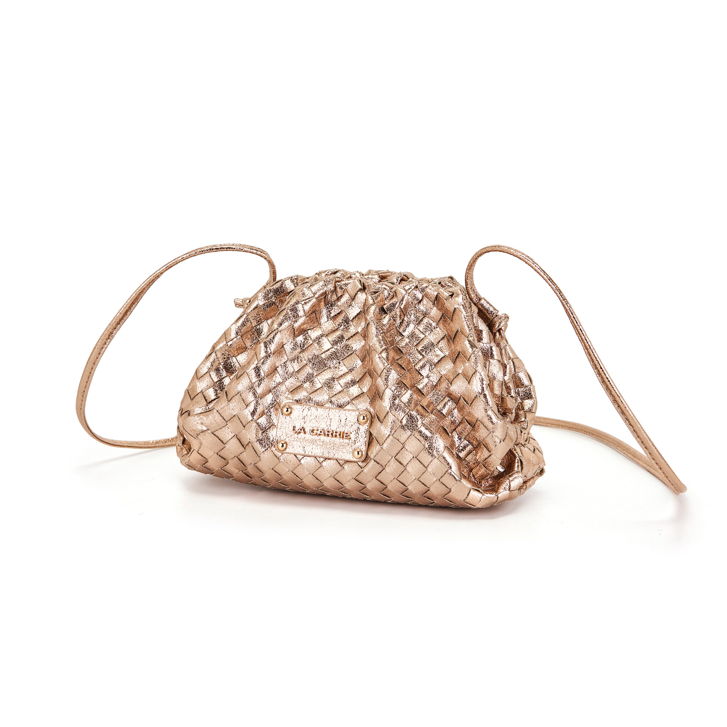 La Carrie Capsule Small sac bandoulière doré métallisé
