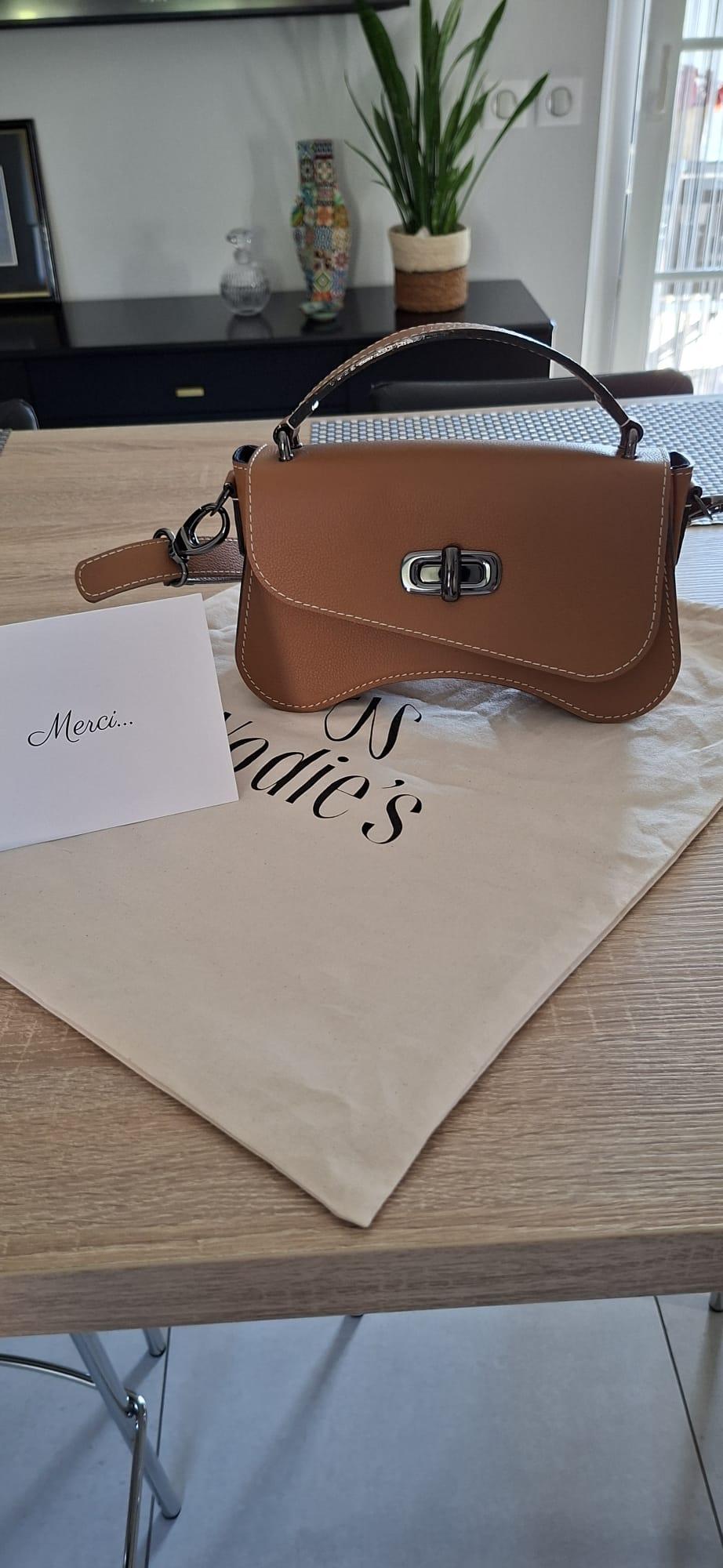 Nodie's L'iconique sac baguette camel grainé cuir