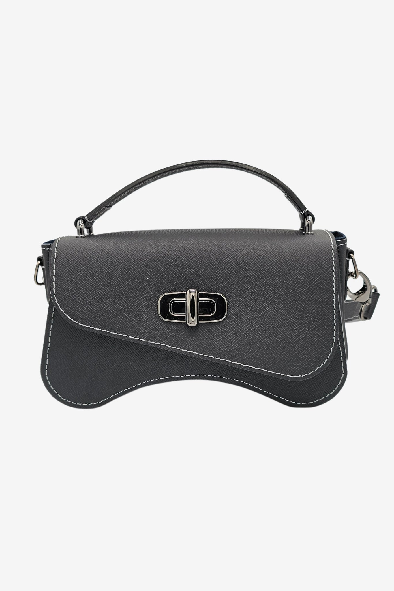 Nodie's L'Iconique sac baguette noir grainé cuir