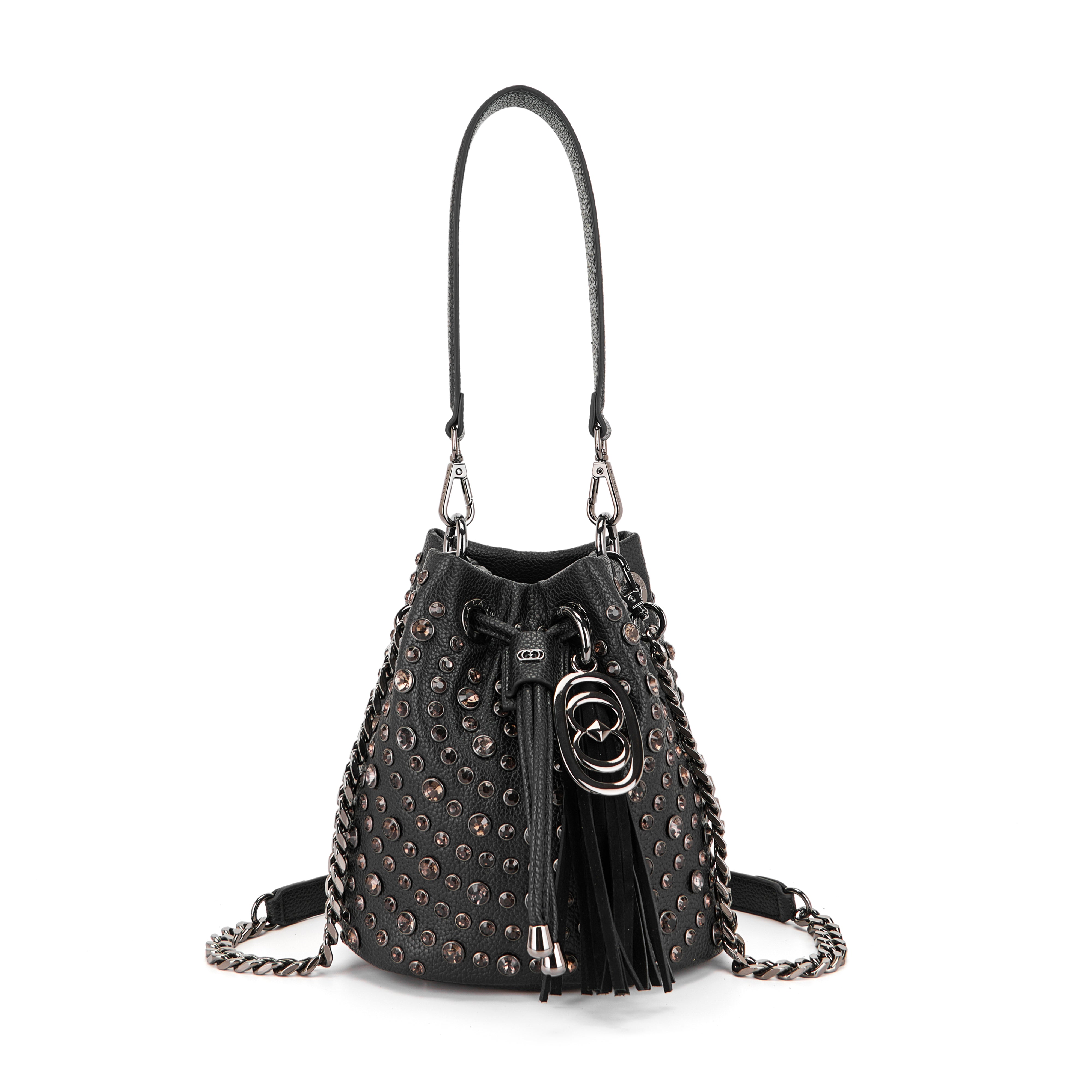 La Carrie Andromeda sac seau noir PU 19x14x20