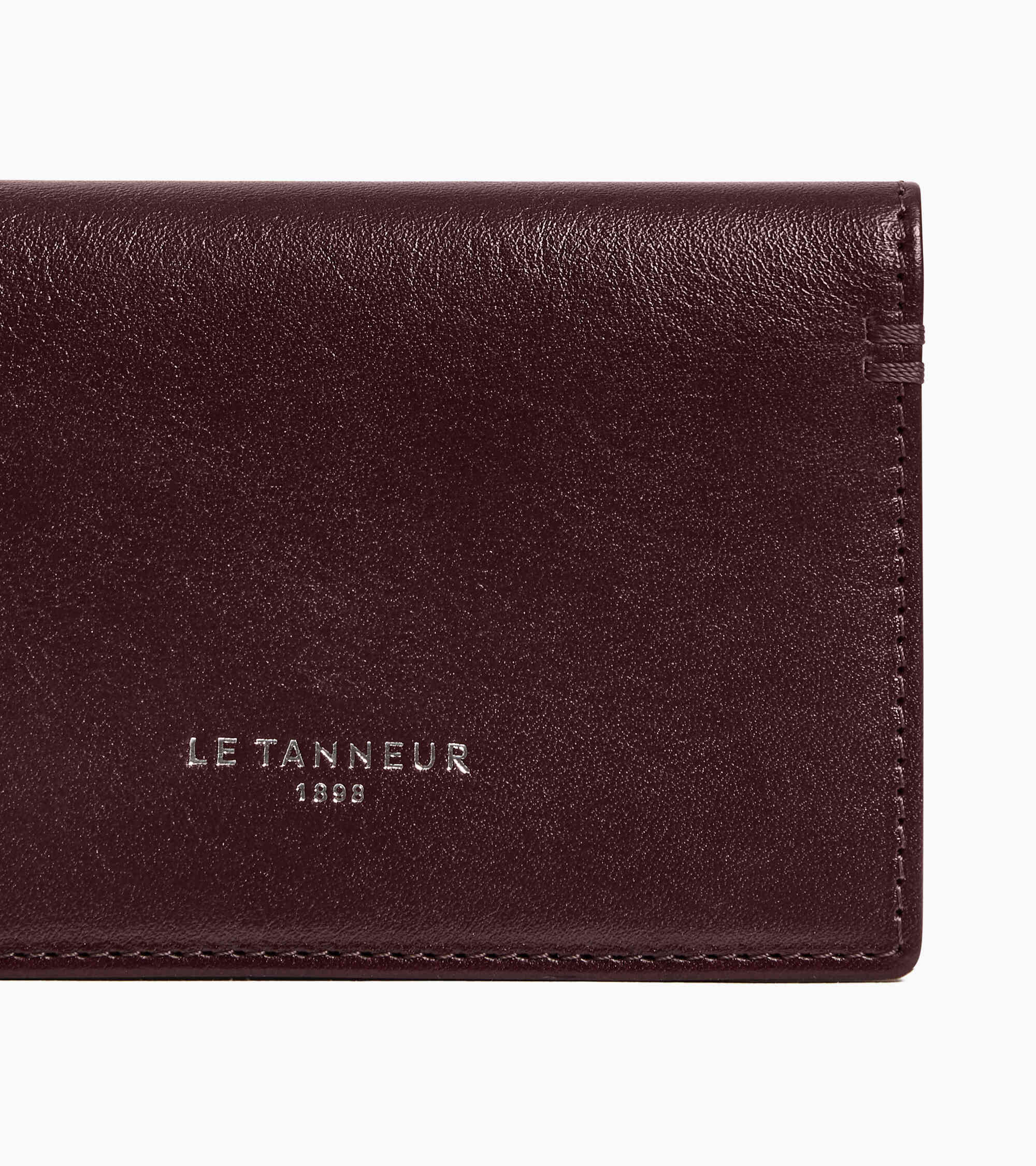 Le Tanneur Lucien porte-cartes cuir huilé Revolution red