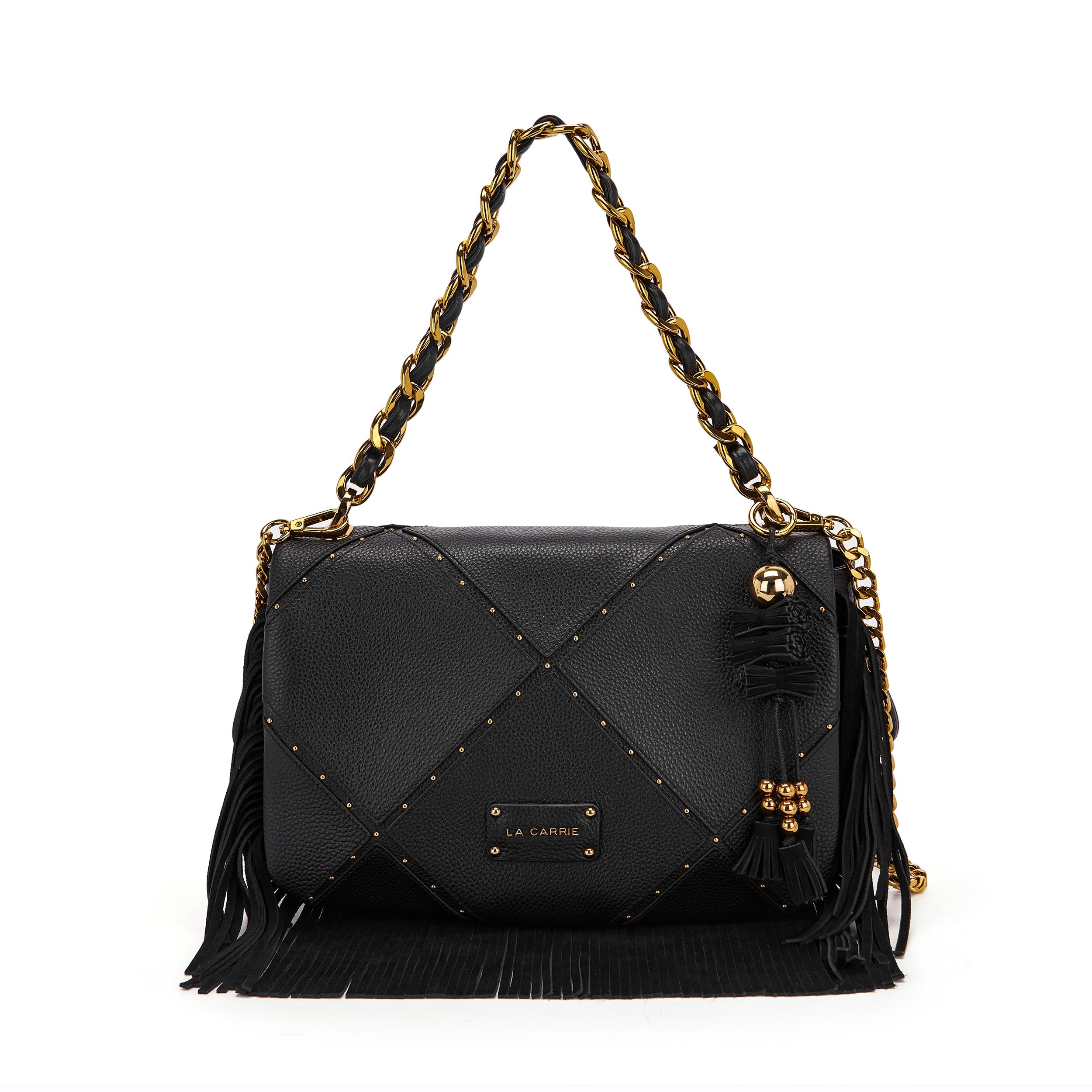 La Carrie Isabel sac bandoulière noir 35x15x29cm