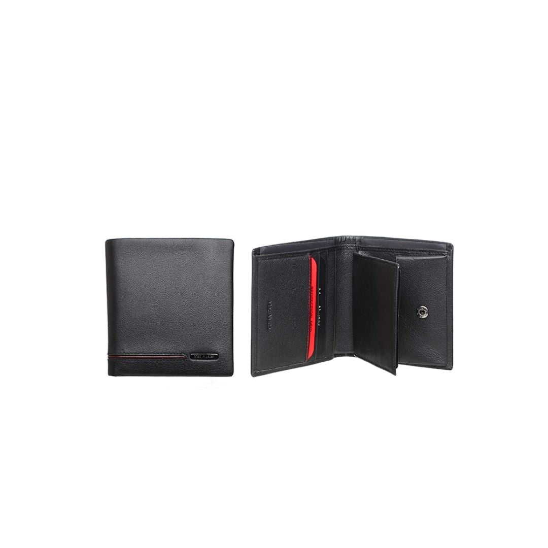 MAC ALYSTER Signature porte-monnaie Noir/Noir cartes billets