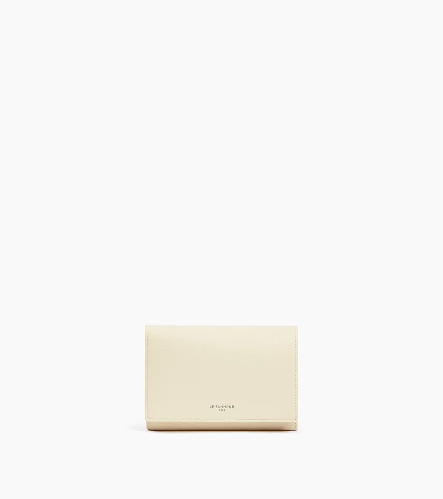 Le Tanneur Emilie portefeuille blanc fleur de sel cuir