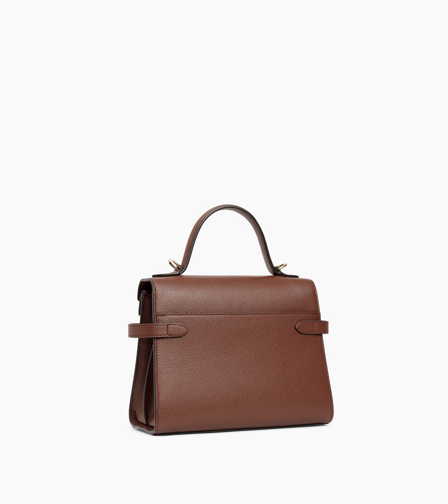Le Tanneur Emilie sac à main cuir grainé double rabat
