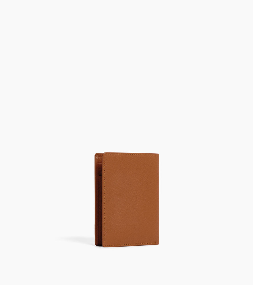 Le Tanneur Charles portefeuille cuir grainé marron tan