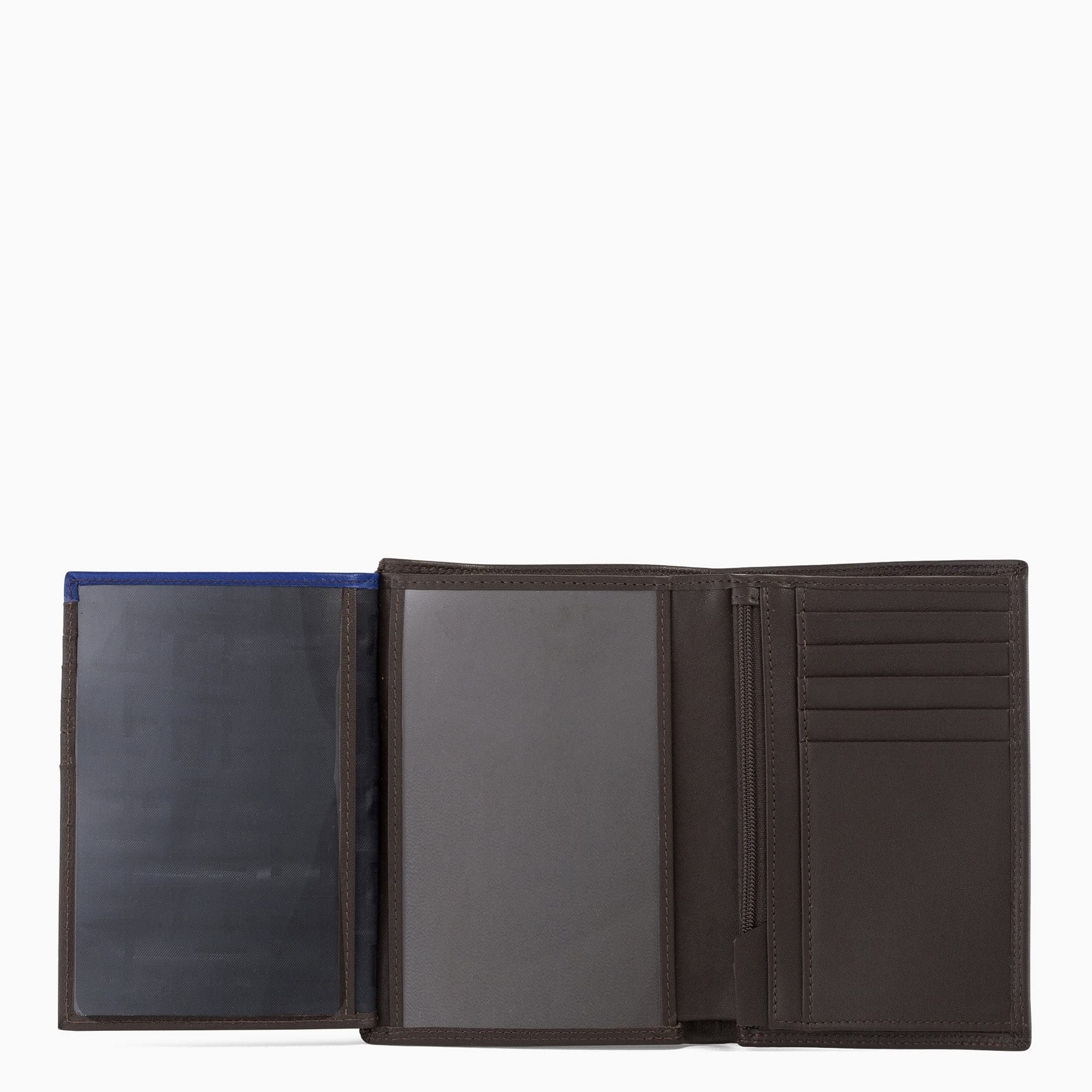 Le Tanneur portefeuille cuir lisse 15 cm 11 cartes