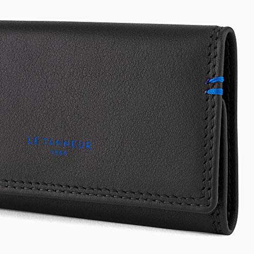 Le Tanneur Leather Goods Martin Étui Clés Cuir Noir 6 cm