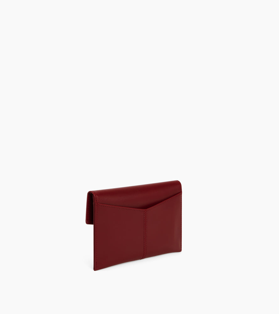Le Tanneur Charlotte pochette enveloppe cuir Revolution Red