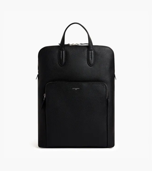 Le Tanneur Sophie sac à dos business cuir grainé noir