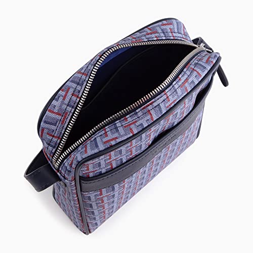 Le Tanneur Camille sacoche toile cuir homme 17 cm