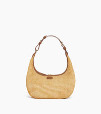 Le Tanneur Juliette sac hobo cuir lisse effet raphia