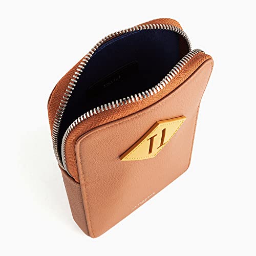 Le Tanneur Nathan Pochette Téléphone Cuir Grainé Zippée