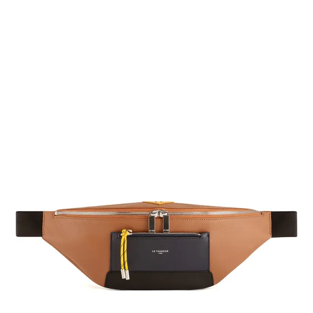 Le Tanneur Nathan sac banane cuir grainé homme 18 cm