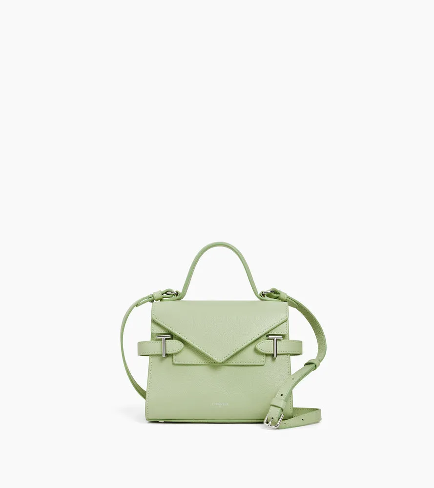 Le Tanneur Emilie petit sac à main cuir grainé rabat