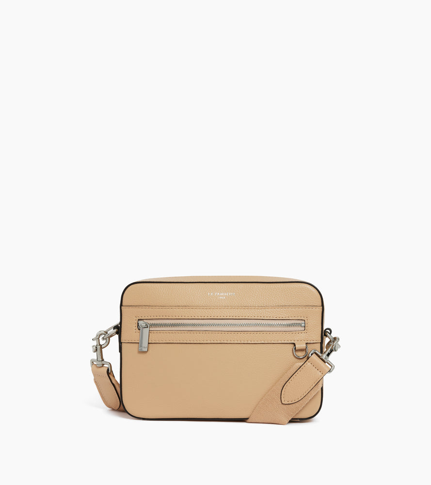 Le Tanneur Emile petite sacoche cuir grainé Desert