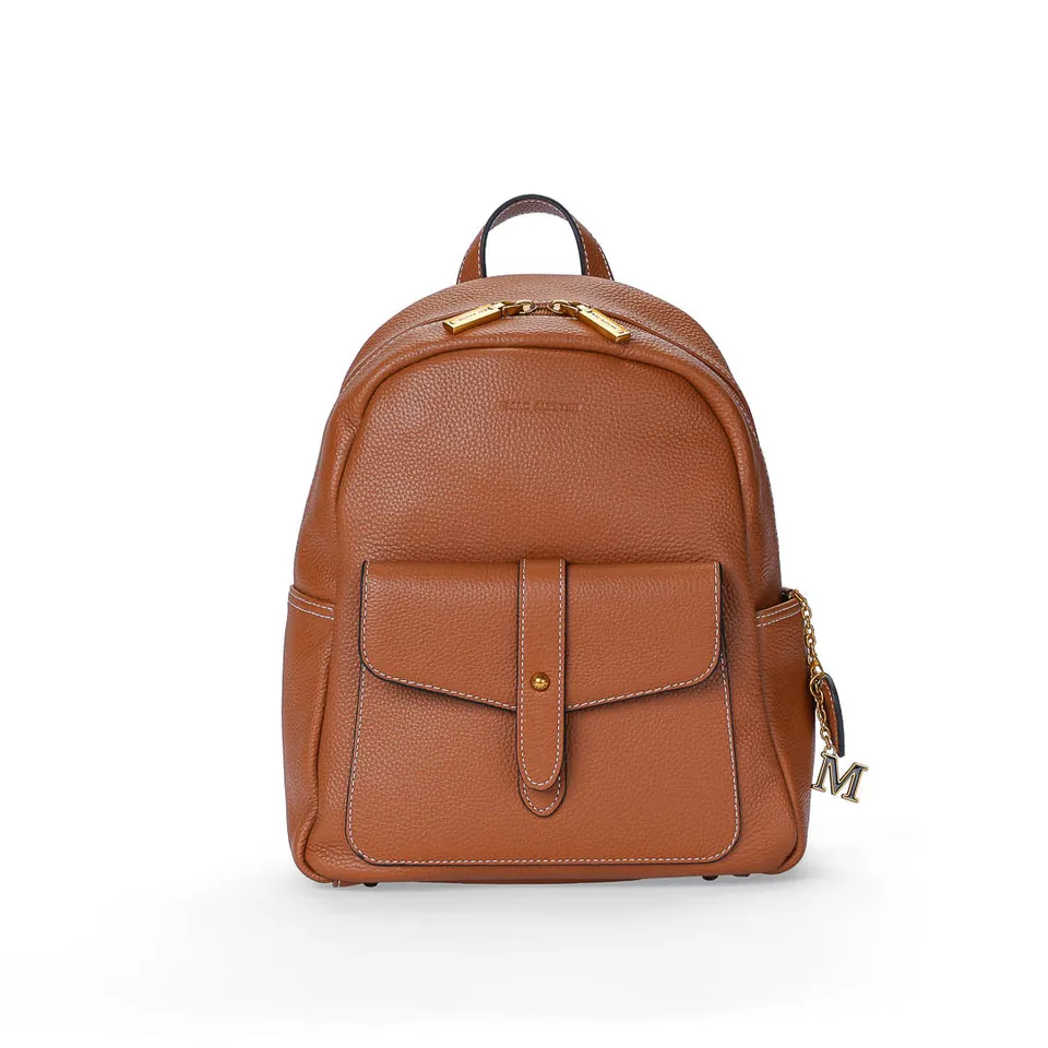 Mac Alyster Odalia sac à dos cuir marron cognac 24x31 cm