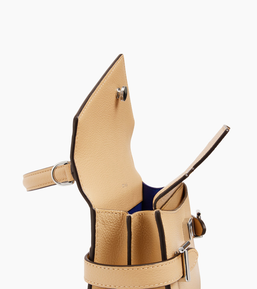 Le Tanneur Emilie petit sac cuir grainé Desert