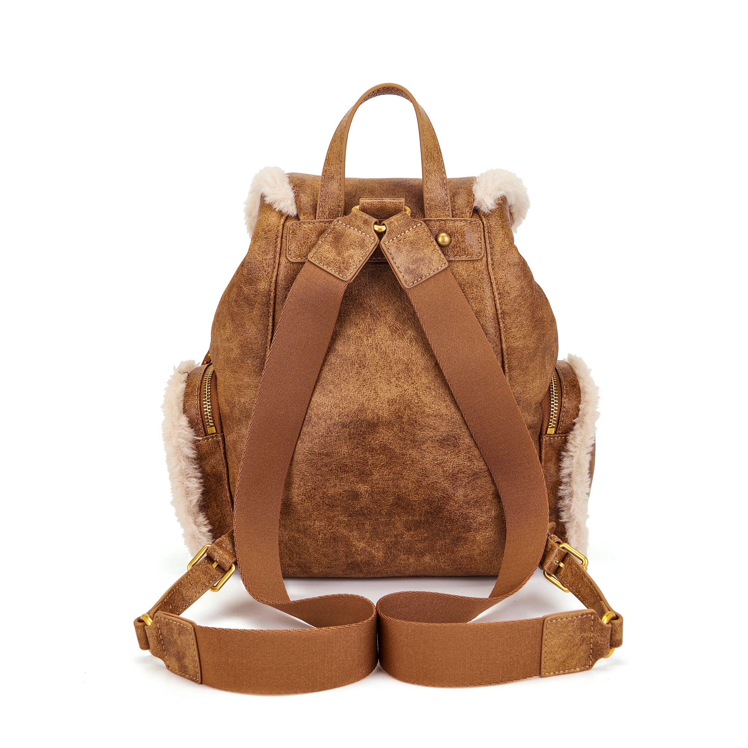 La Carrie Warmtouch sac à dos cuoio 27 cm éco-mouton