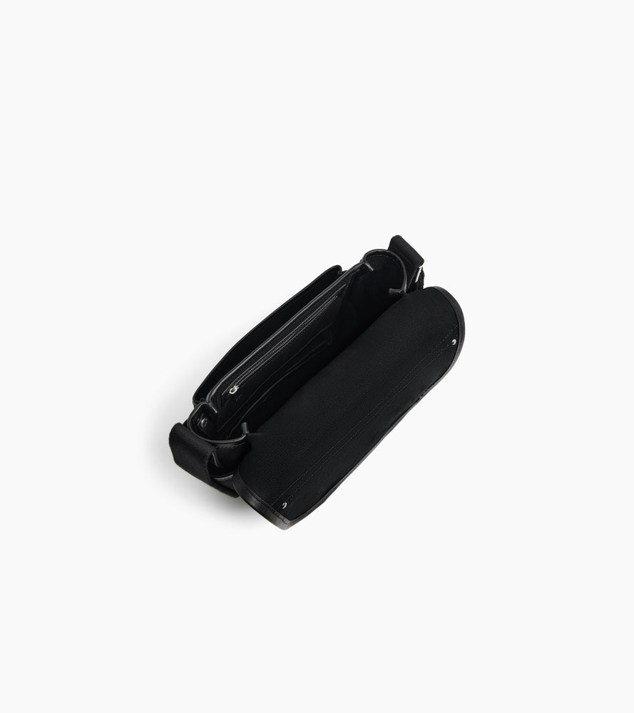 Le Tanneur Solveig petit sac bandoulière toile Black
