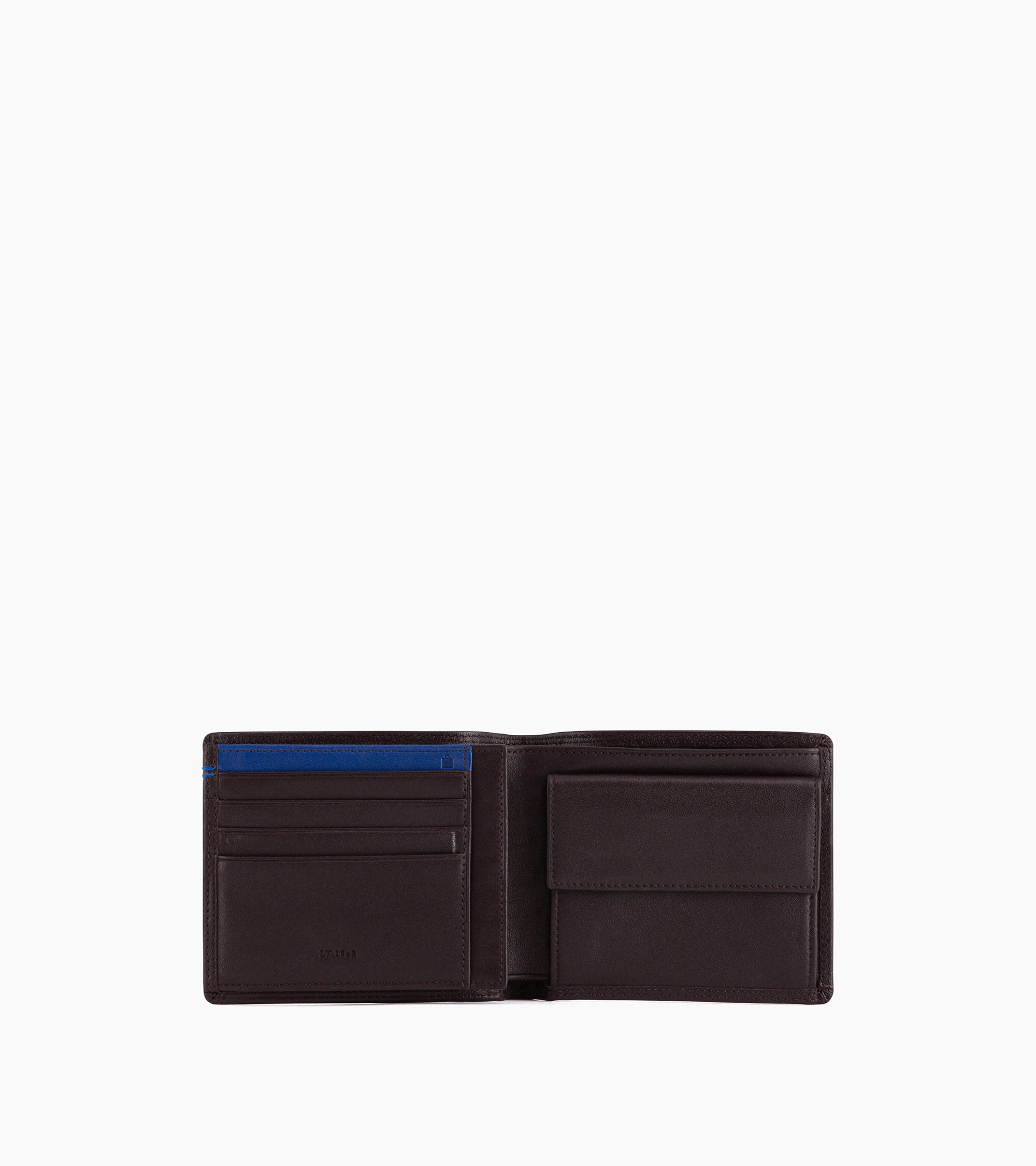 Le Tanneur Martin portefeuille cuir lisse coffee brown