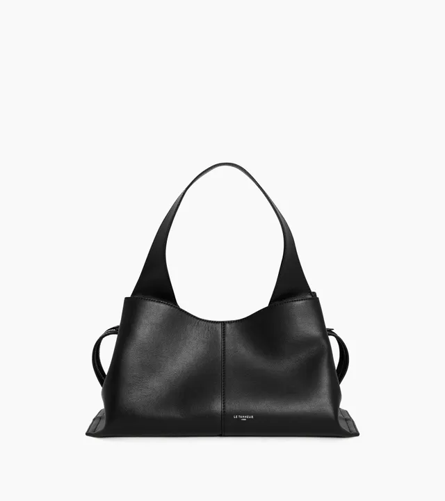 Le Tanneur Félicie petit sac cuir lisse noir