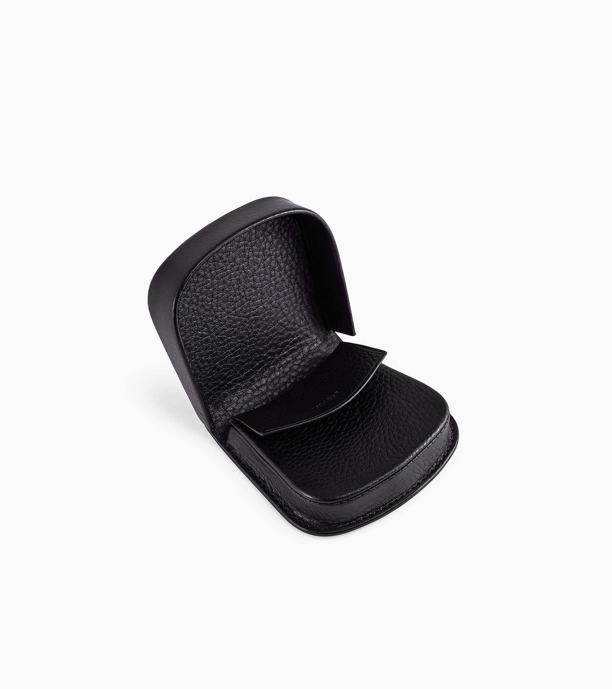 Le Tanneur Charles porte-monnaie cuvette cuir grainé noir