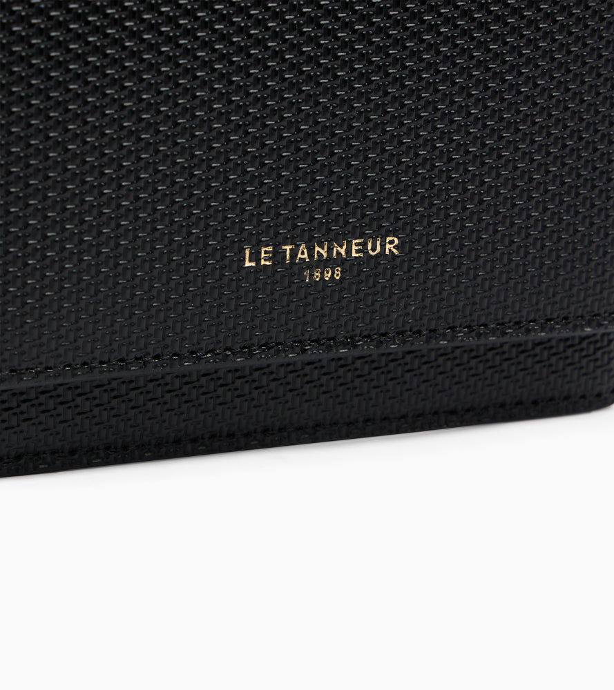 Le Tanneur Emilie porte-cartes cuir Black rabat