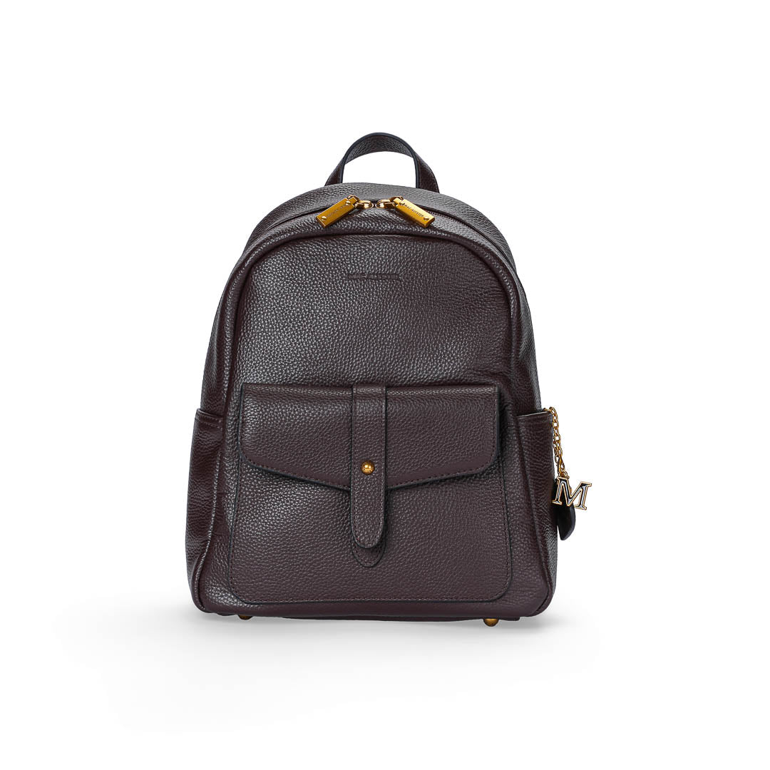 Mac Alyster Odalia sac à dos cuir marron cognac 24x31 cm