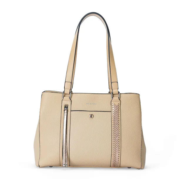 MAC ALYSTER CONTRASTE Sac shopping cabas noir