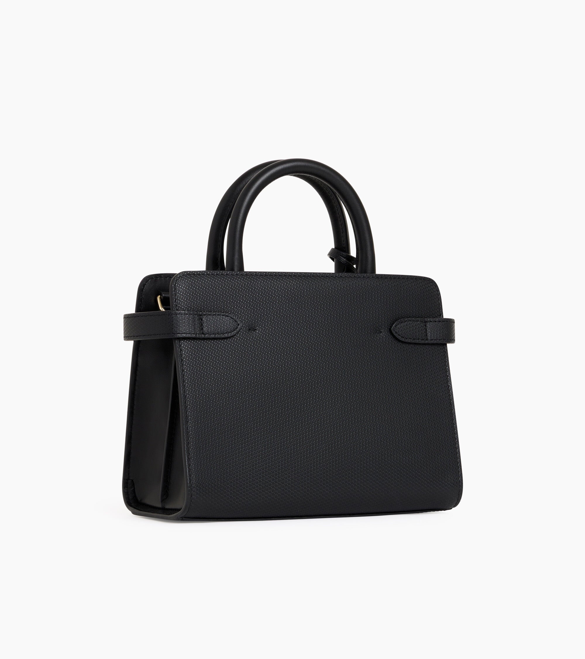 Le Tanneur Emilie petit sac cuir noir signature T