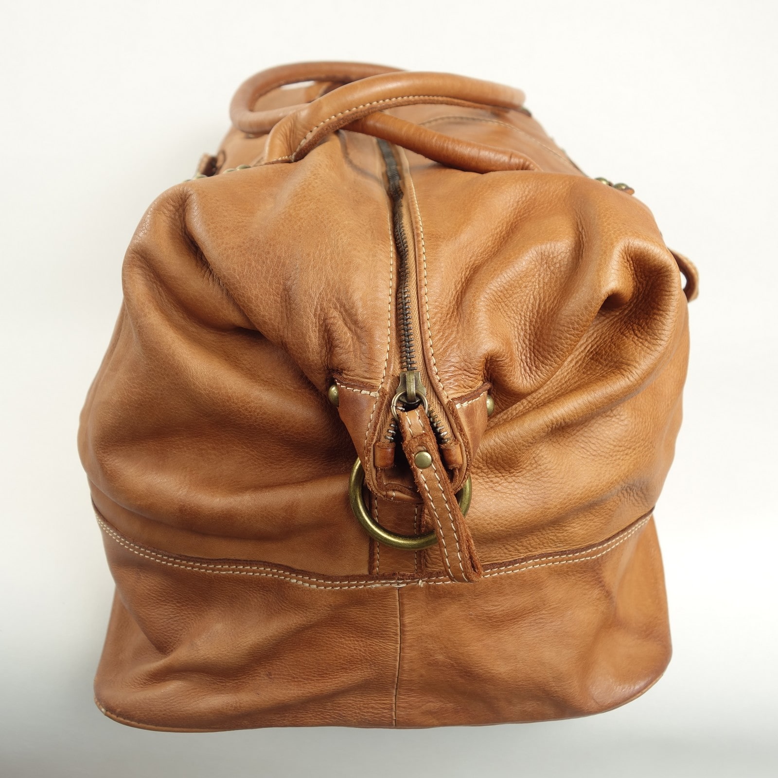 Collection Esprit Cuir LORENZO sac voyage cuir naturel