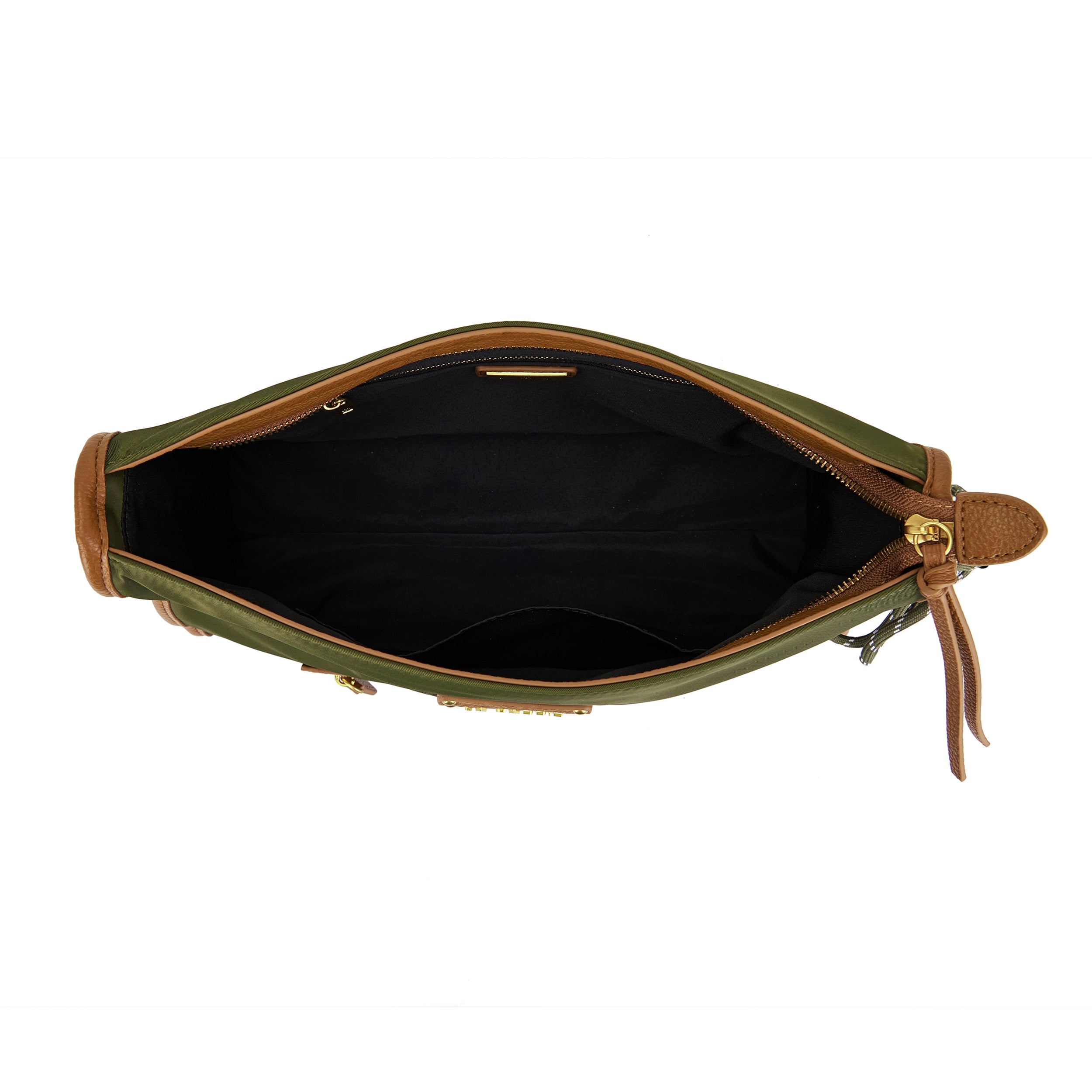 La Carrie Dark Wave sac bandoulière vert nylon 34x23 cm