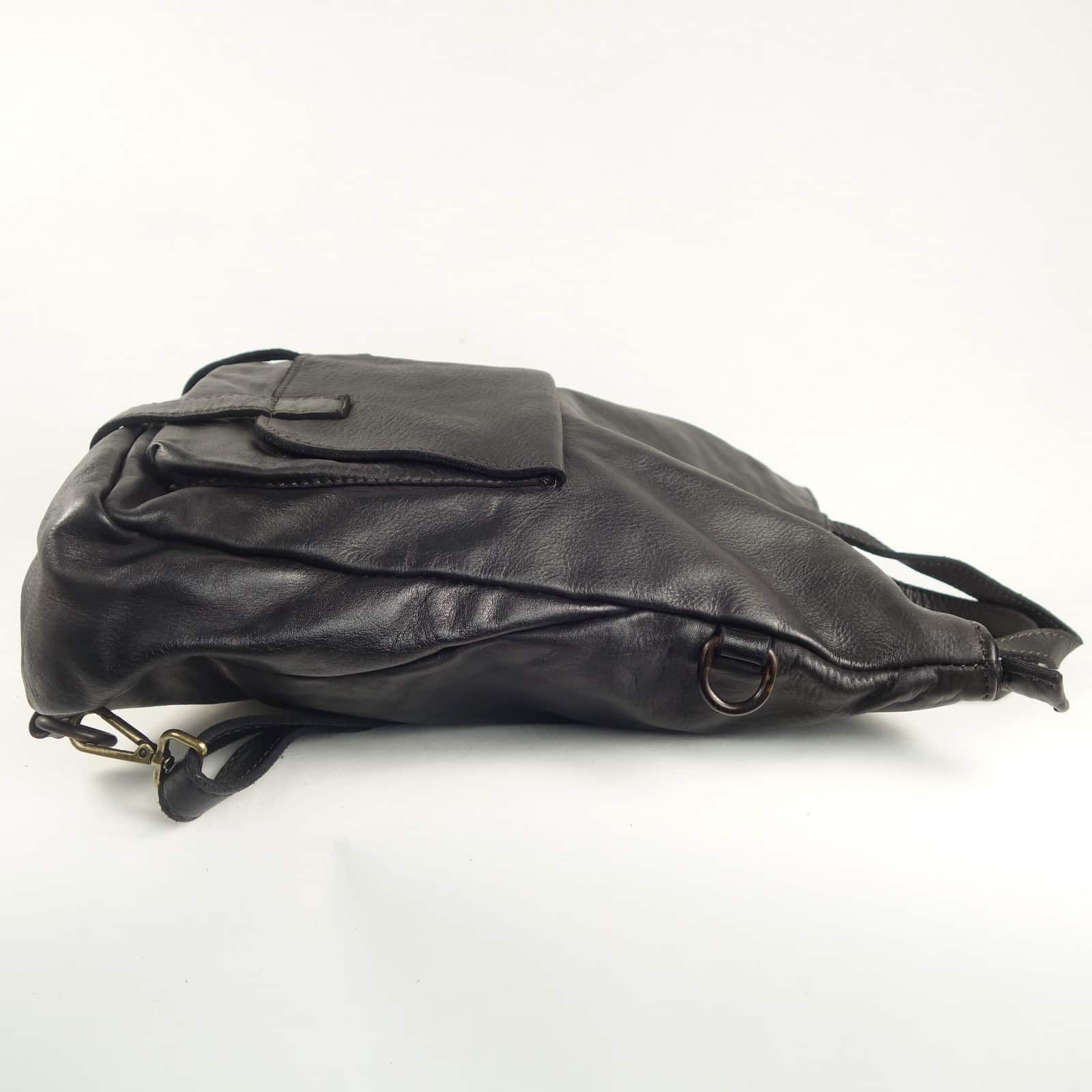 Collection Esprit Cuir Zeudi sac à dos cuir noir femme