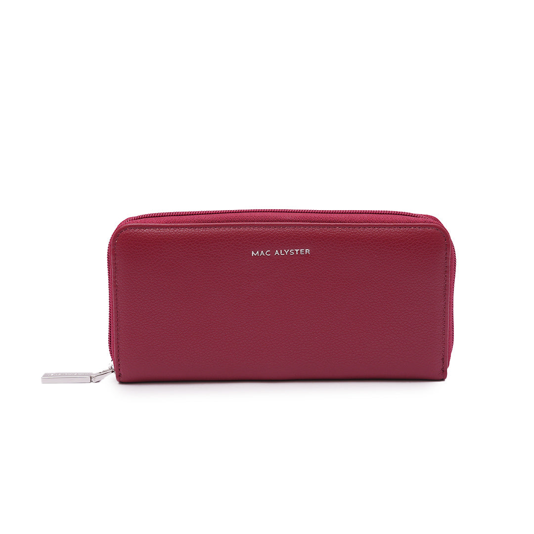 MAC ALYSTER Petite maroquinerie Portefeuille long Gris 21 cm