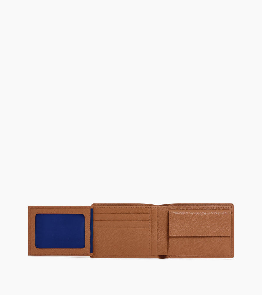 Le Tanneur Charles portefeuille rabat cuir marron
