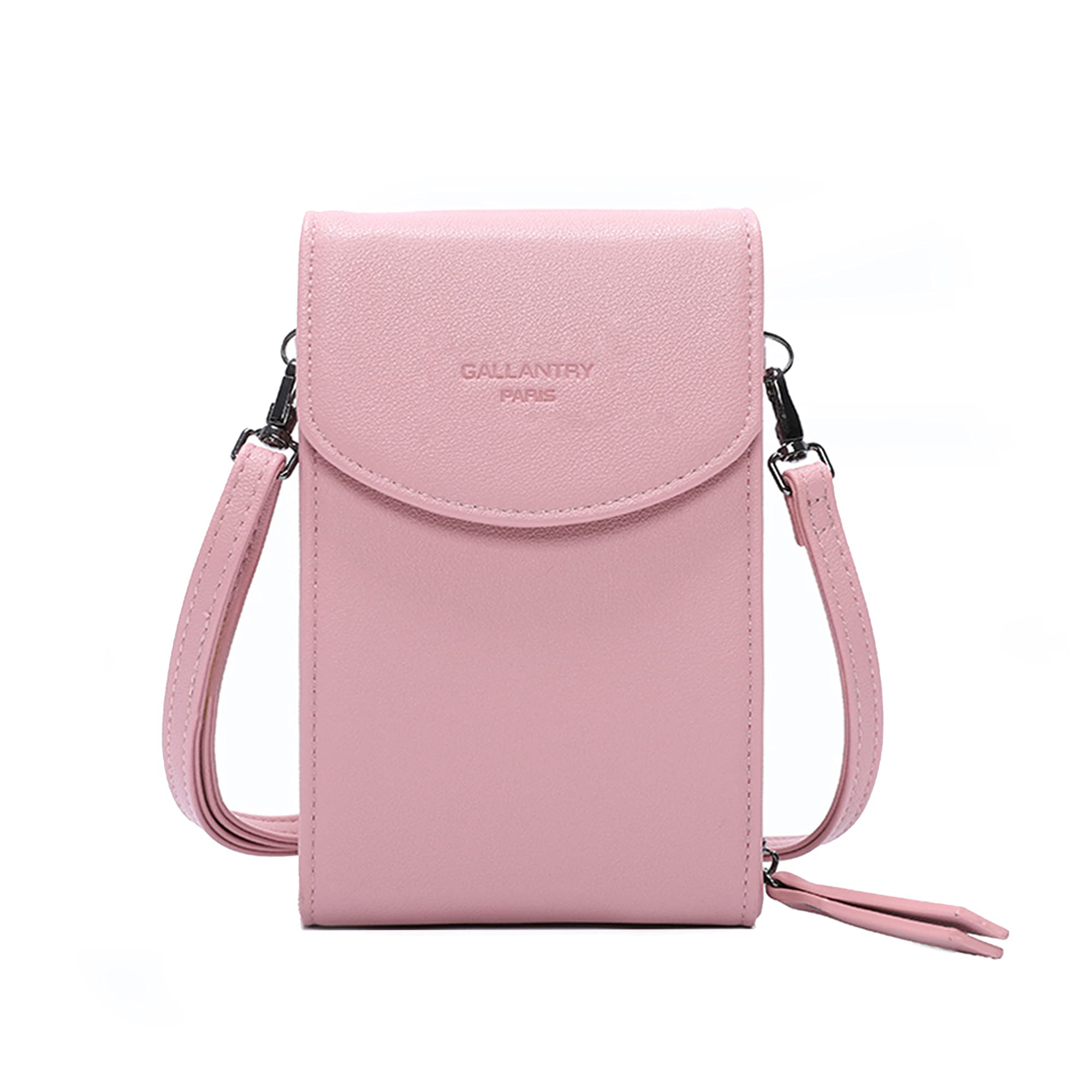 Gallantry Sacs Bandoulière Pochette Smartphone Noir Simili Cuir 11x18cm