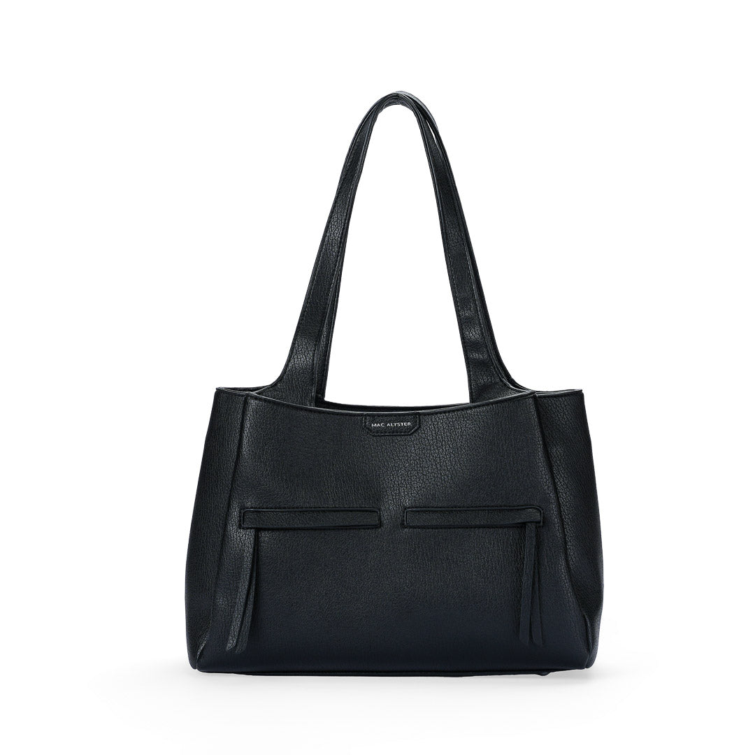 Mac Alyster Fauve sac shopping daim cognac A4