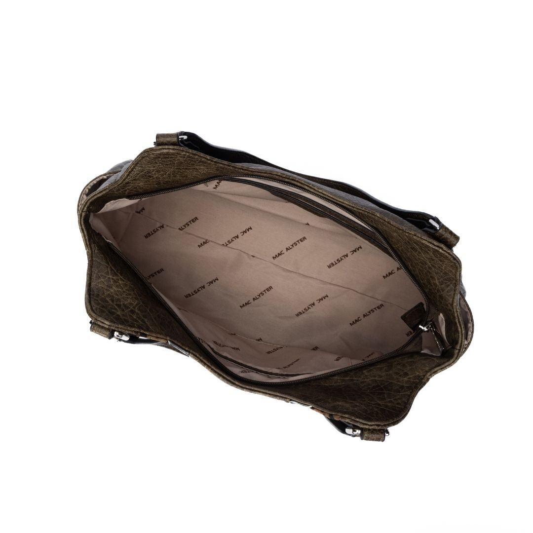 MAC ALYSTER CARACTERE Sac shopping Vert I grand format