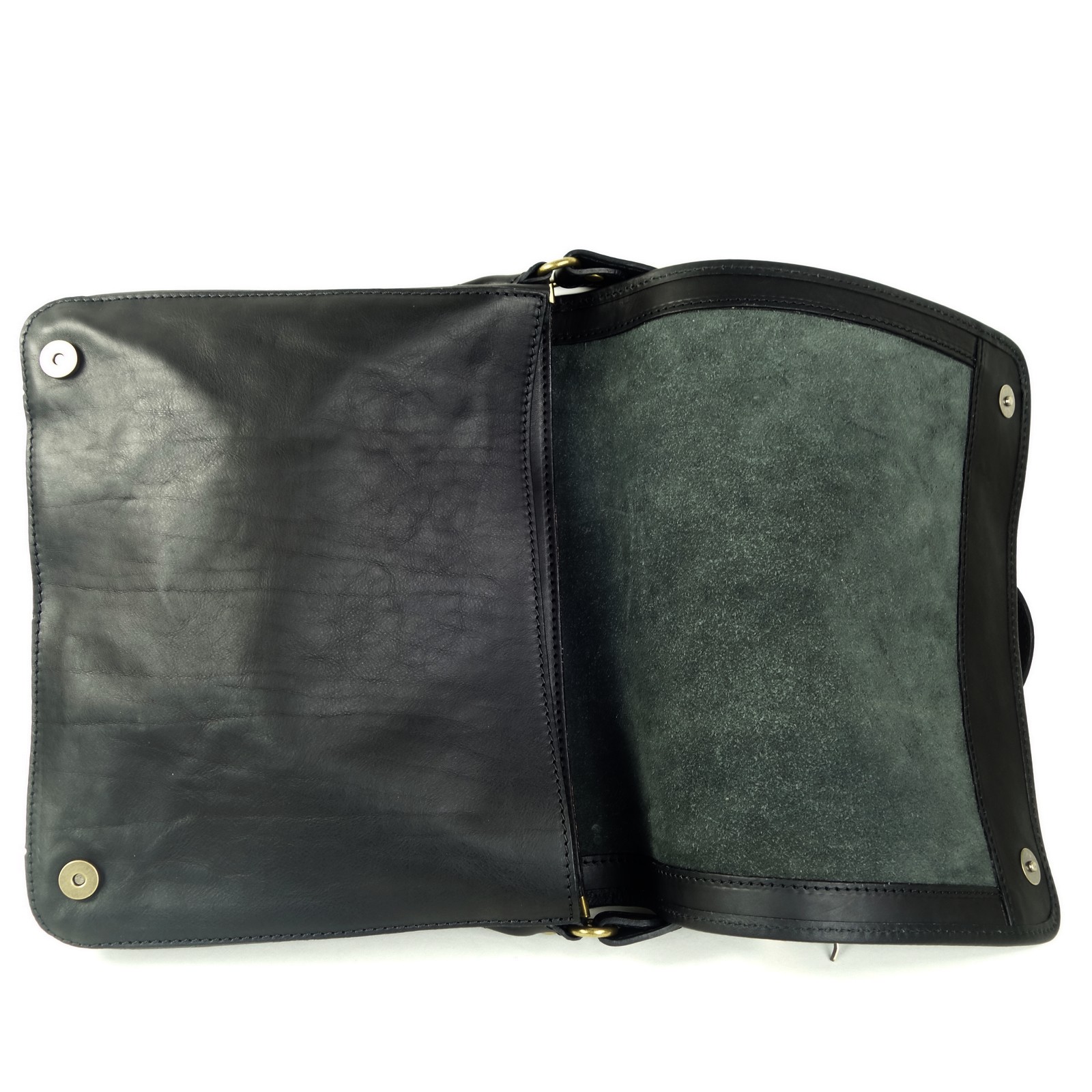 Collection Esprit Cuir Modena sacoche cuir noir homme