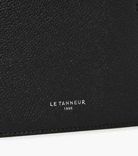 Le Tanneur Lucien portefeuille cuir grainé horizontal zippé
