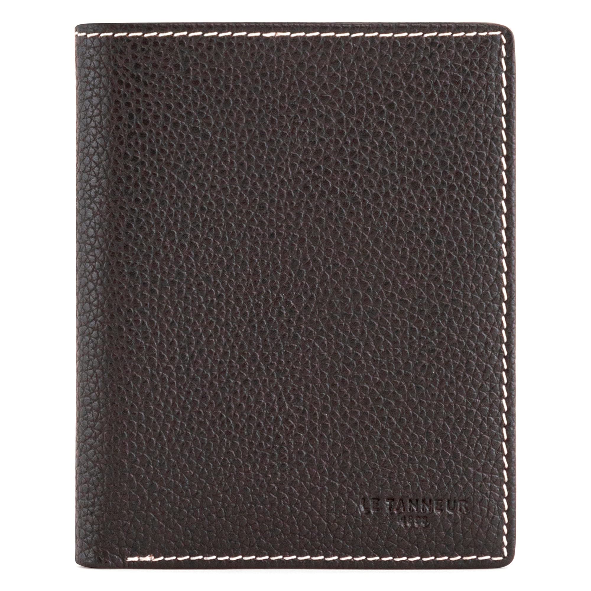 Le Tanneur Charles porte-cartes cuir anti-RFID noir