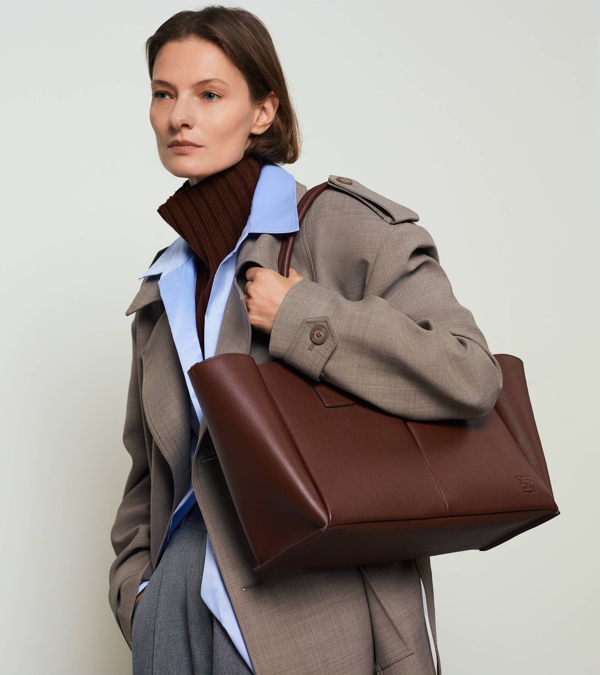 Le Tanneur Elena grand sac cabas cuir grainé