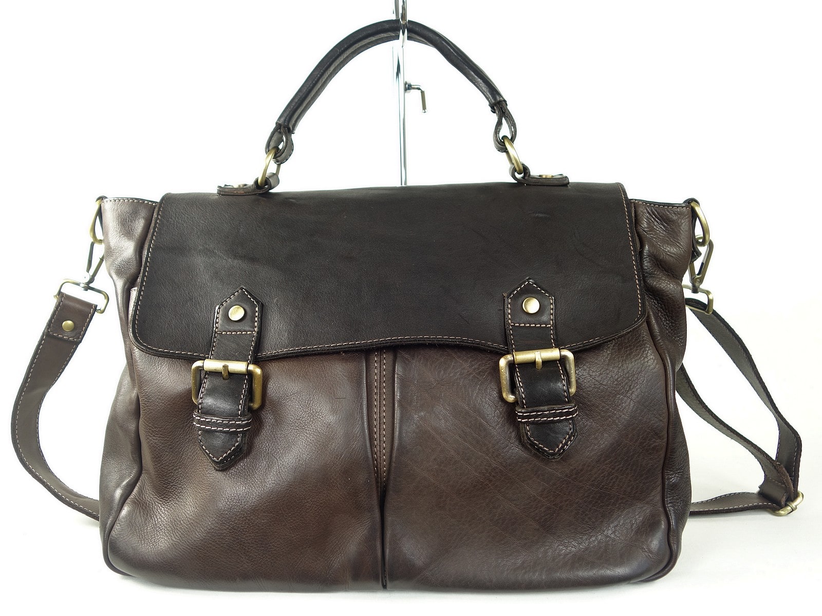 Collection Esprit Cuir Toni cartable cuir brun homme
