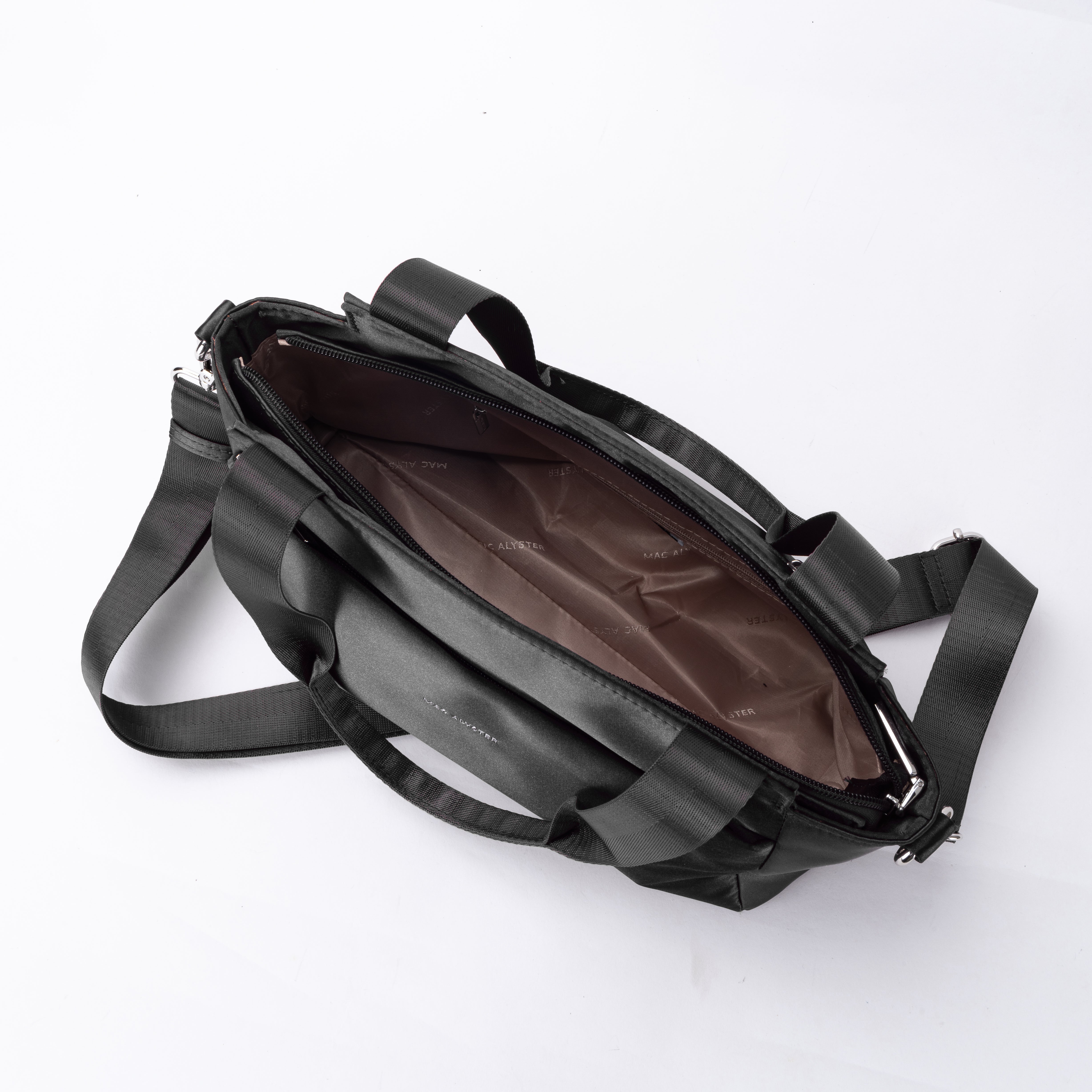 Mac Alyster Studio Passion sac shopping noir métalisé