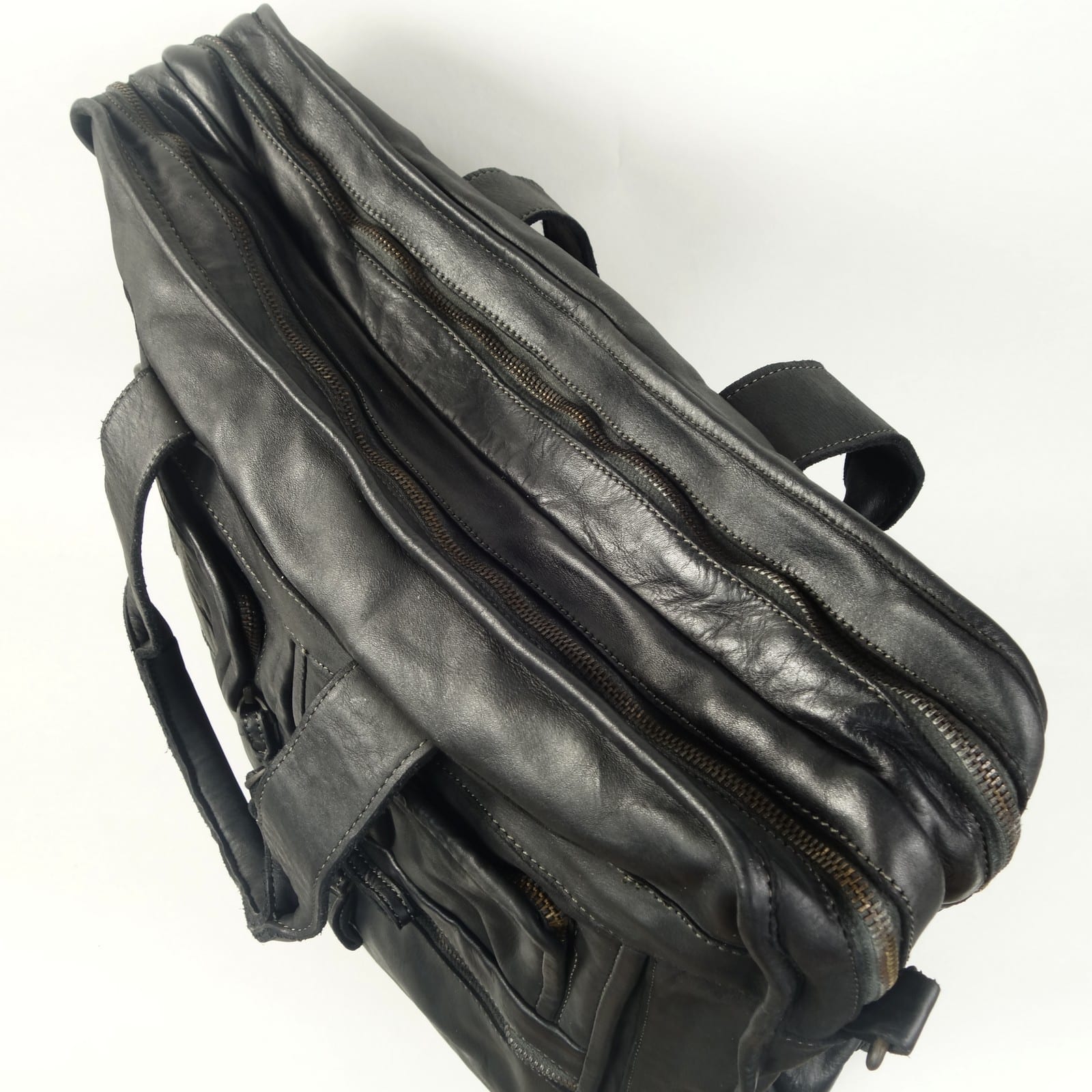 Collection Esprit Cuir Aurelio sac ordinateur cuir noir 17"
