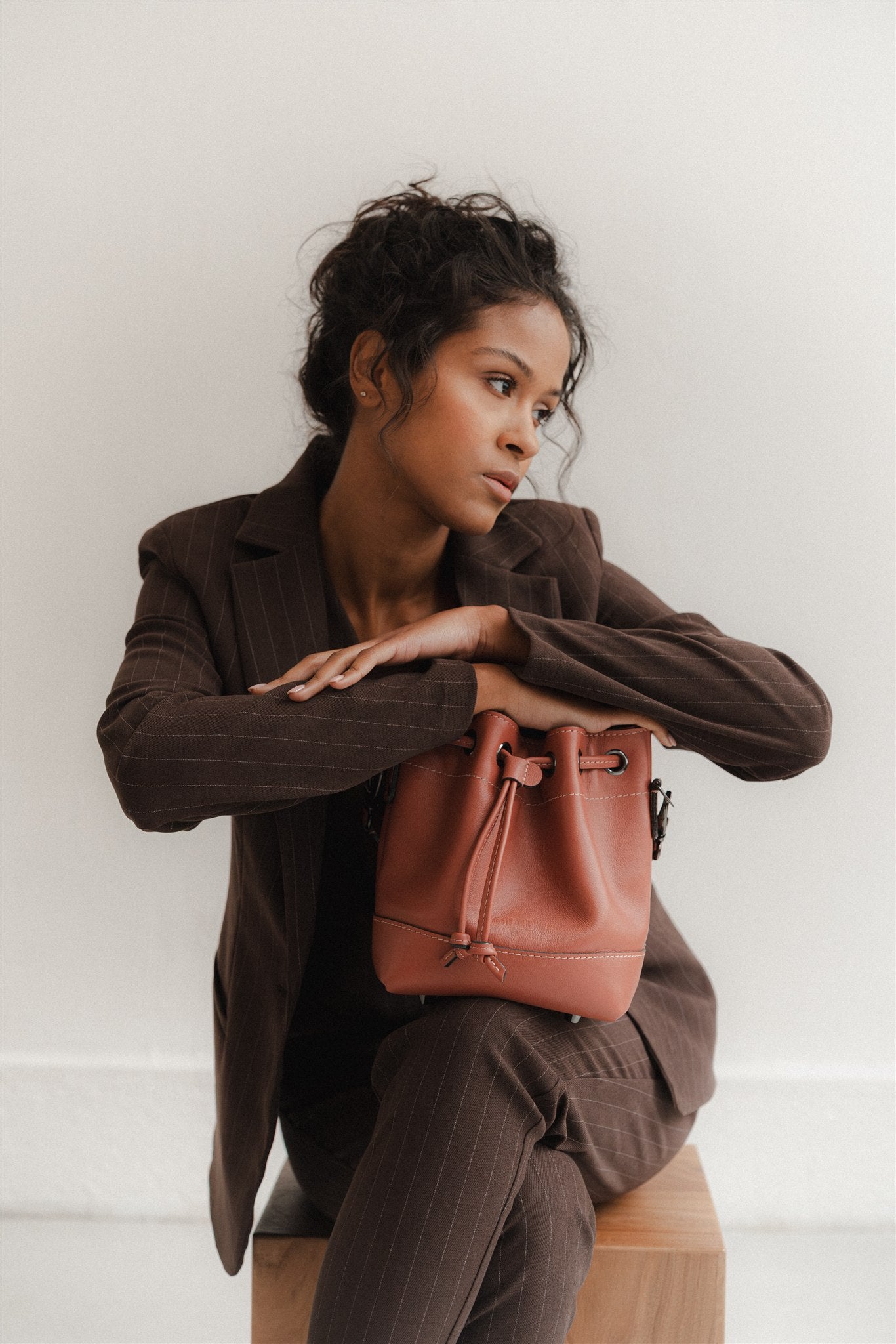 Nodie's Tommy sac épaule cuir vieux rose grainé