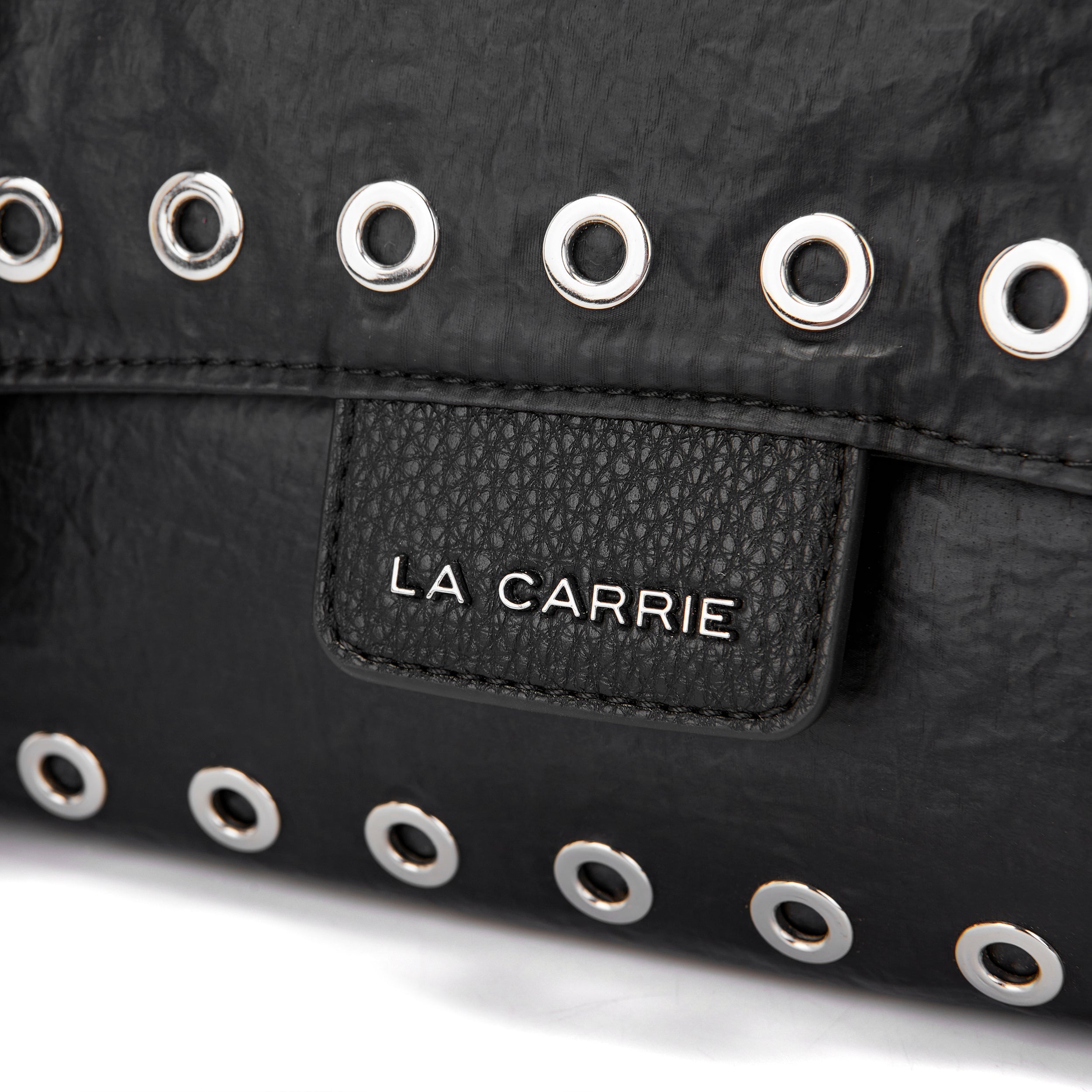 La Carrie Atena Wrinkled cabas noir 30x18 cm nylon