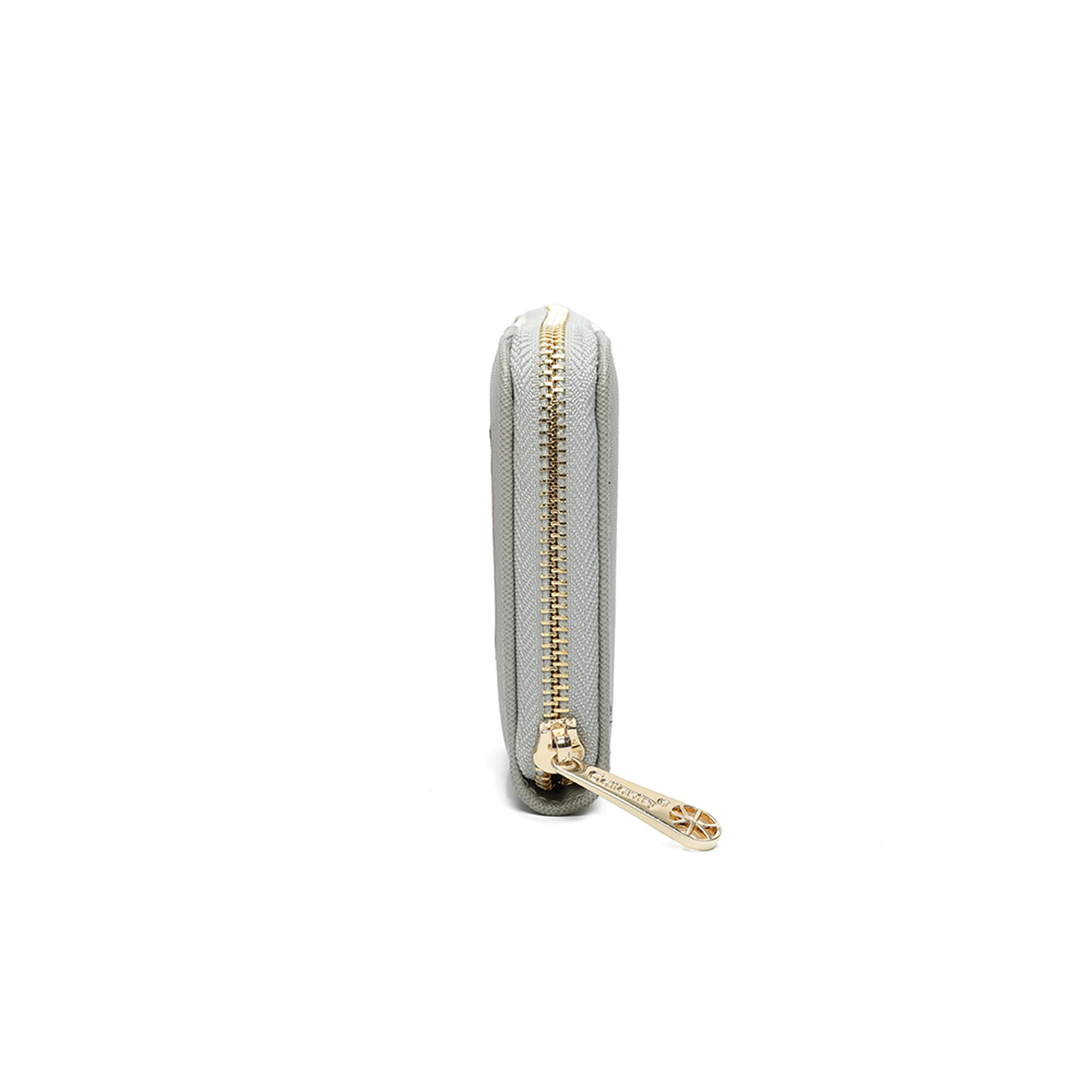 Gallantry Accessoires Portefeuille zippé bicolore Gris Blanc 20 cm