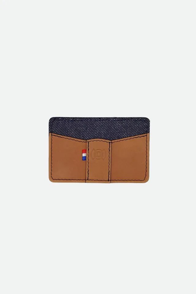 Nodie's Marius porte-cartes camel lisse cuir veau